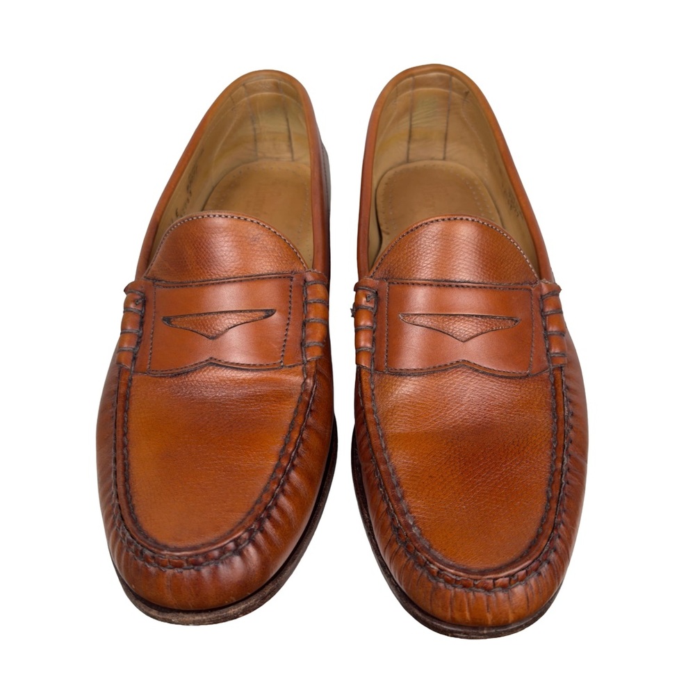 Allen Edmonds Essex Brown Calfskin Leather Classic Penny Loafers Preppy 11 Wide